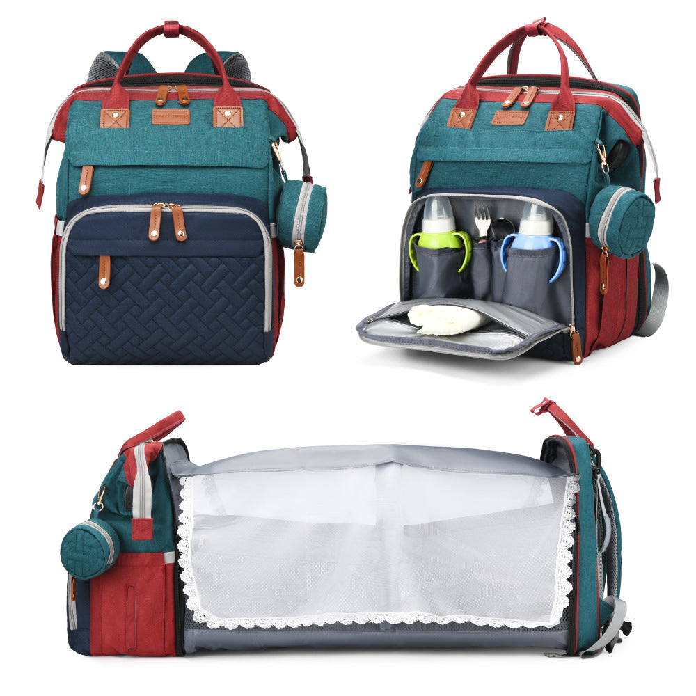 Foldable Anti Mosquito Mommy Baby Backpack