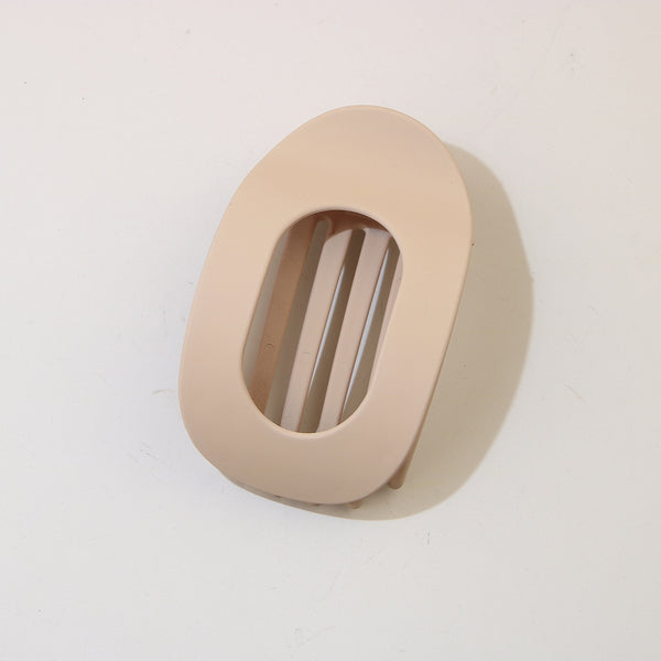 #9 Frosted Apricot Oval Clip / Individually Packaged