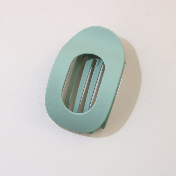 #24 Frosted Green Oval Clip / Individually Packaged
