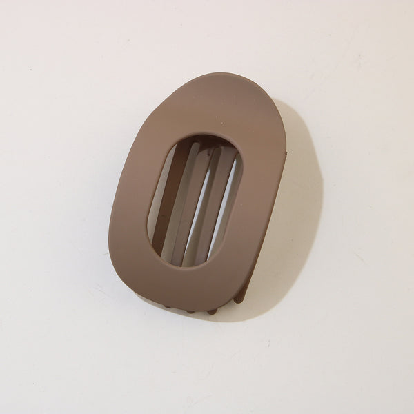 #13 Frosted Light Brown Oval Clip / Individually Packaged