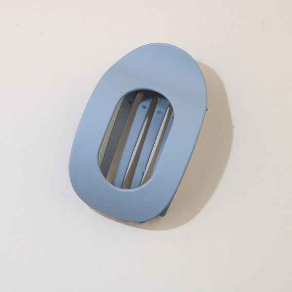 #20 Frosted Gray Blue Oval Clip / Individually Packaged