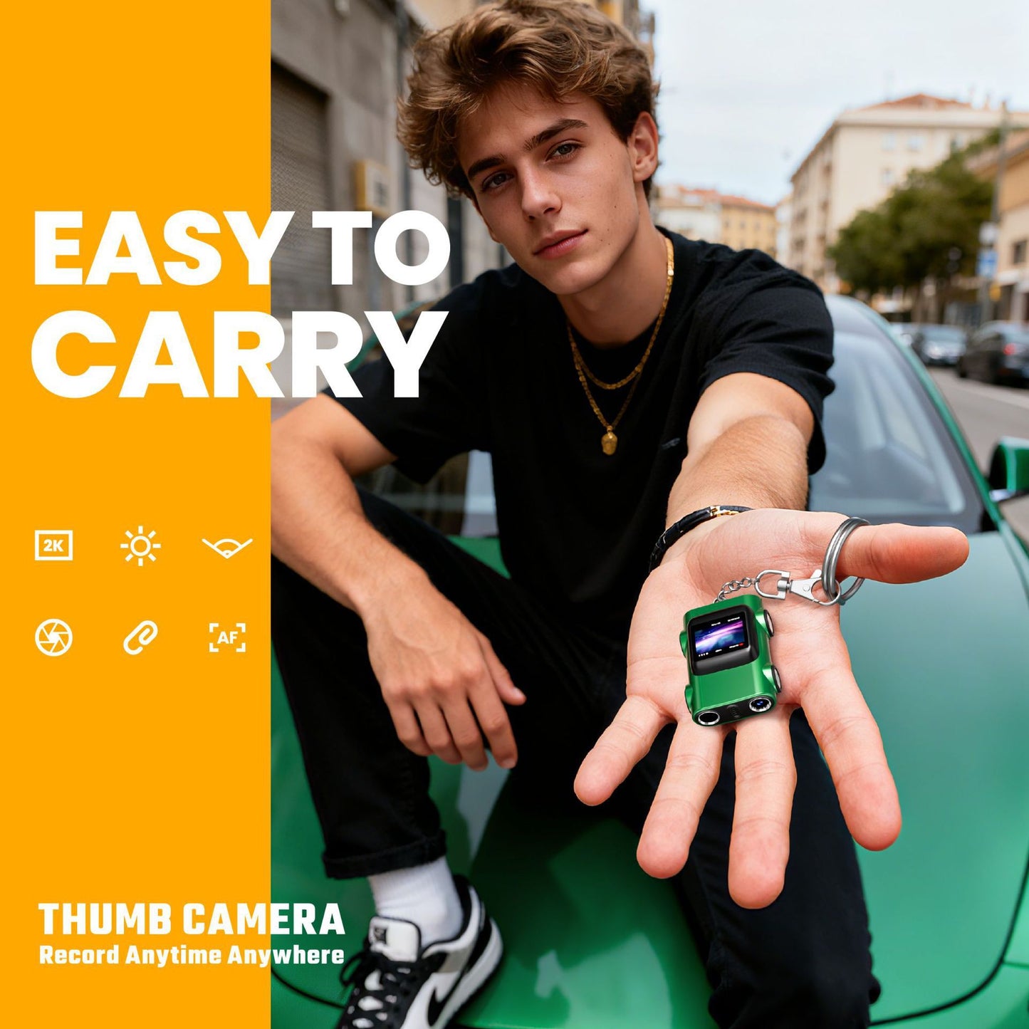 Portable Retro Digital Camera – 2K Video & 12MP