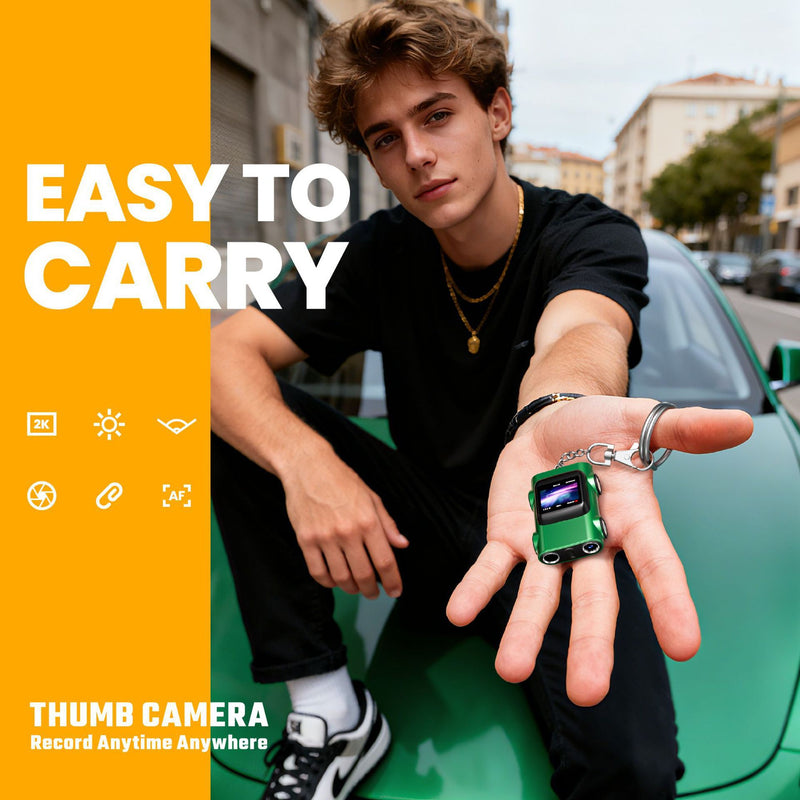 Portable Retro Digital Camera – 2K Video & 12MP