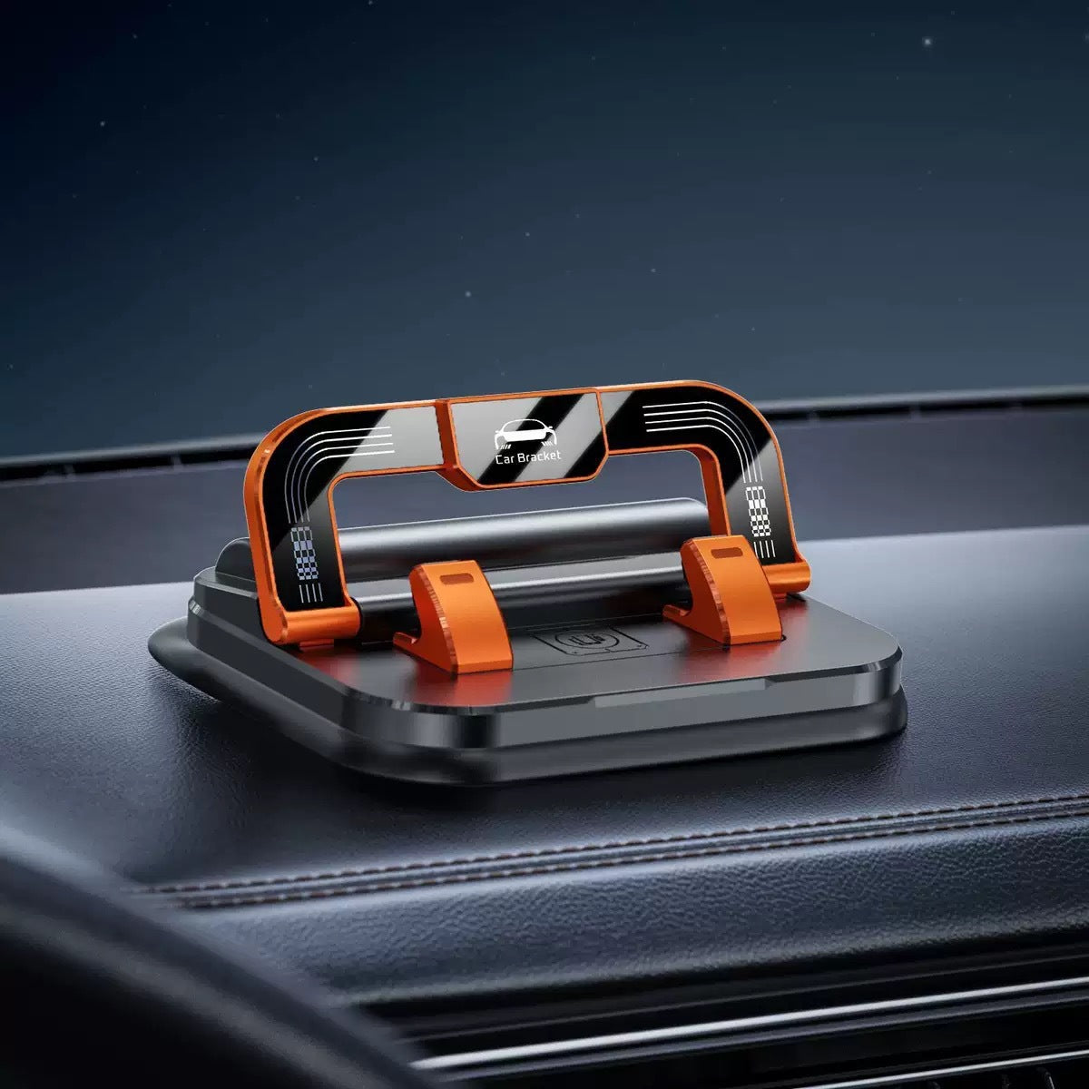 Universal Car Phone Mount with Number Plate Display