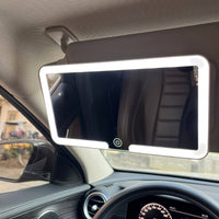 Adjustable LED Car Vanity Mirror with Sun Visor Clip