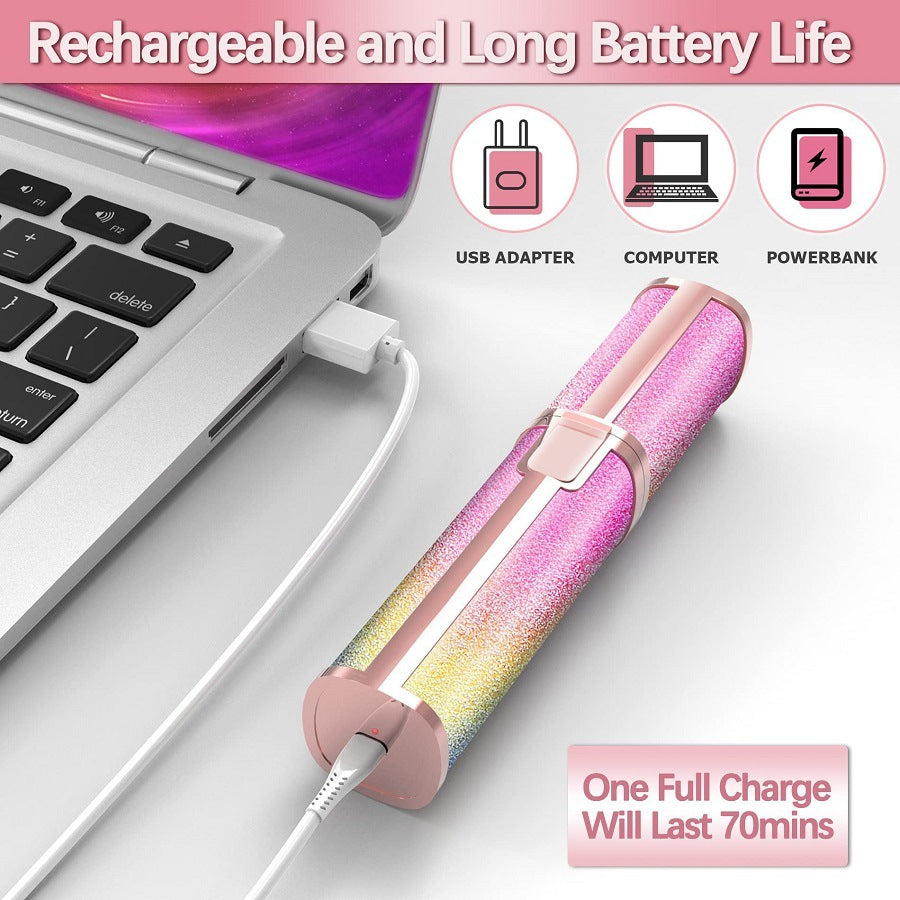 USB Rechargeable 2-in-1 Hair Remover and Eyebrow Trimmer