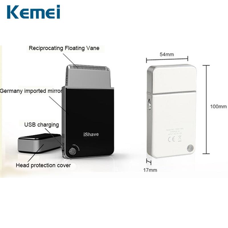 Kemei Mini Portable Men's Electric Shaver USB