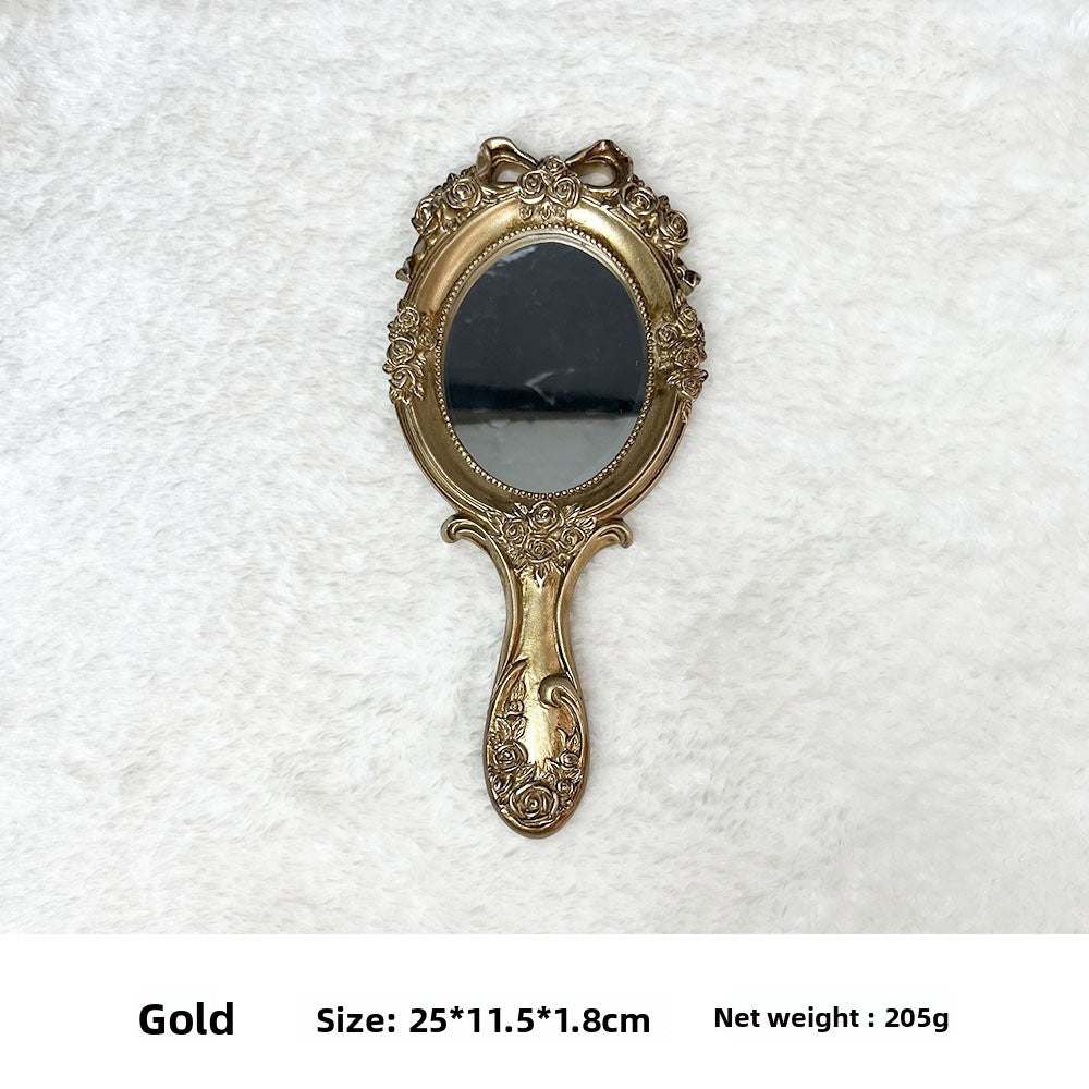 European Resin Handheld Decorative Mirror