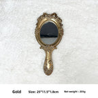 European Resin Handheld Decorative Mirror