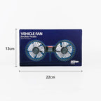 Dual Head USB Car Fan