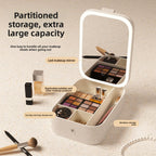 Makeup mirror storage box