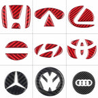 Carbon Fiber Steering Wheel Decorative Sticker