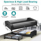 Under-Bed Storage Drawer with Wheels Multipurpose with Clear Window & Label