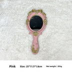 European Resin Handheld Decorative Mirror