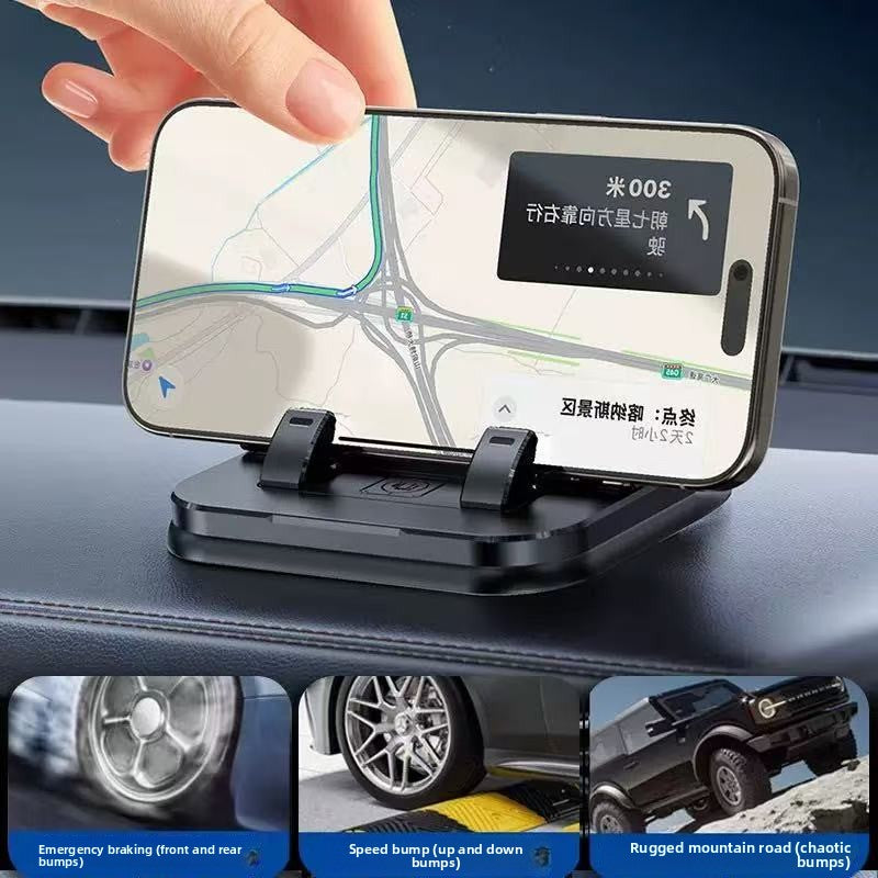 Universal Car Phone Mount with Number Plate Display