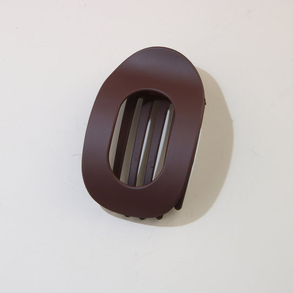 #11 Frosted Burgundy Oval Clip / Individually Packaged