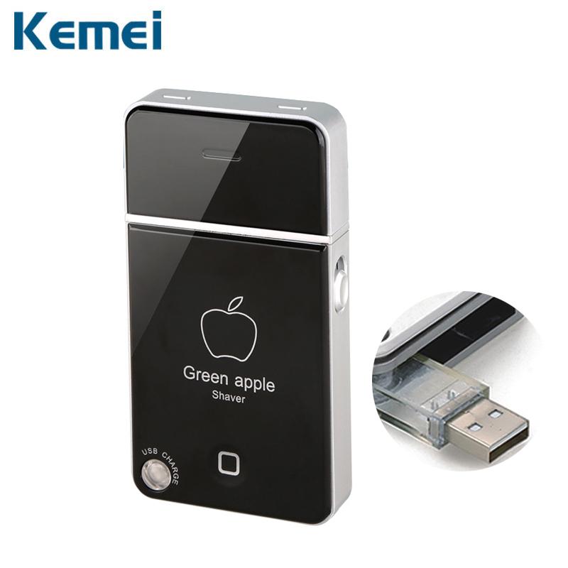Kemei Mini Portable Men's Electric Shaver USB