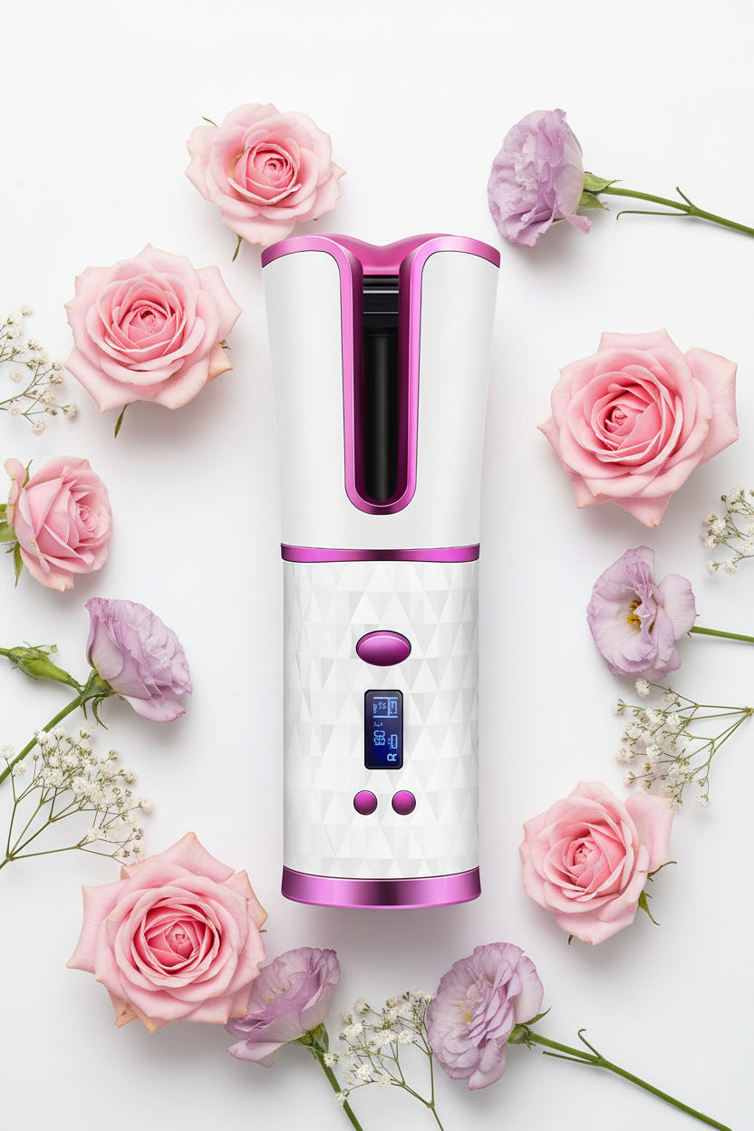 Cordless Automatic Hair Curler Iron Wireless Curling Iron