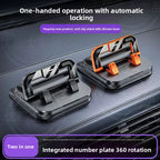 Universal Car Phone Mount with Number Plate Display
