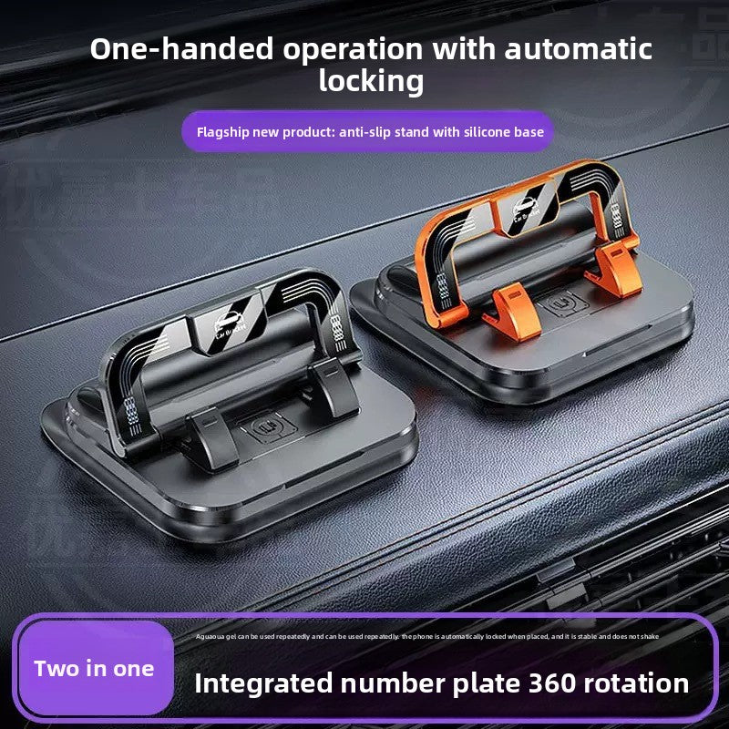 Universal Car Phone Mount with Number Plate Display