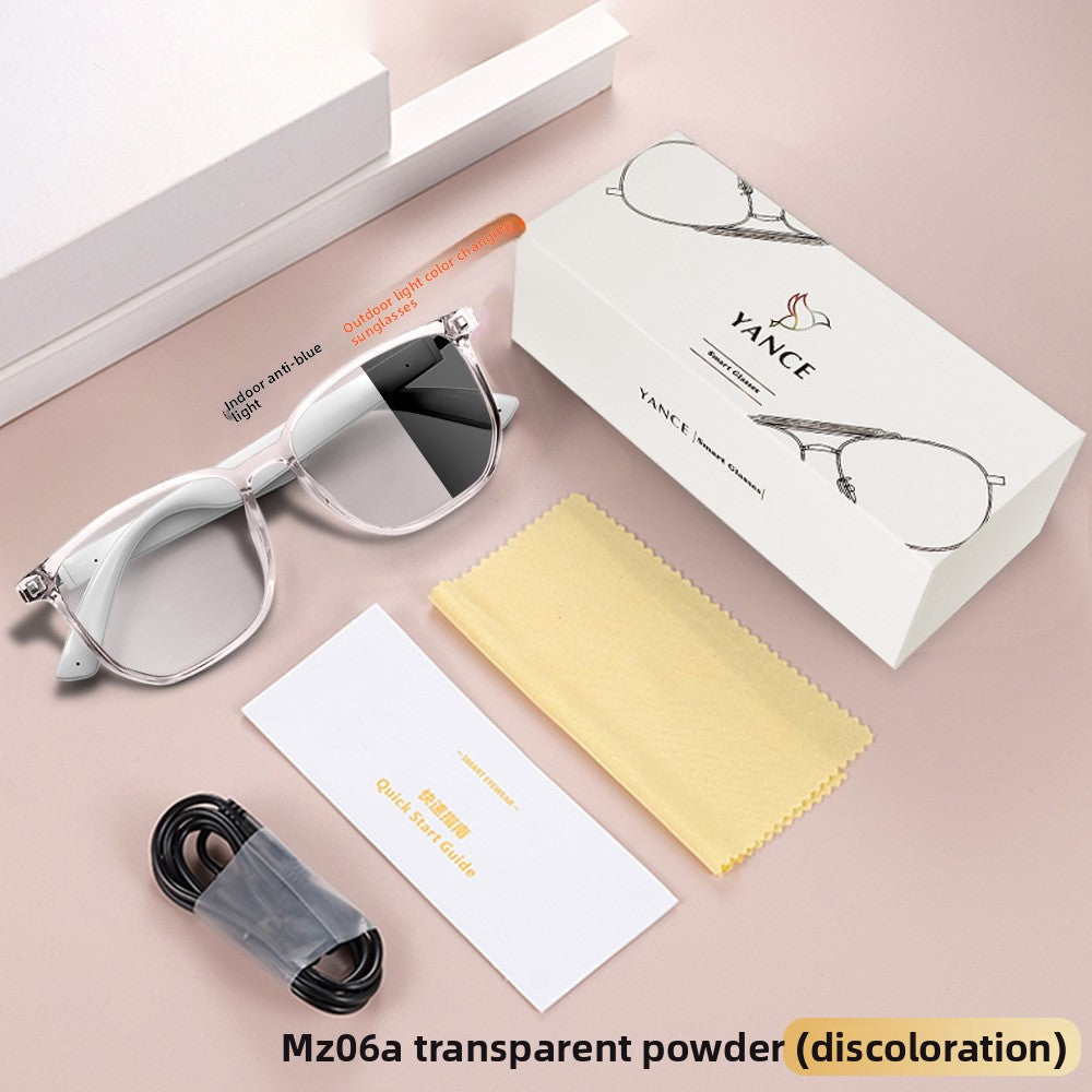 Smart Bluetooth AI Glasses with Photochromic Lenses and Anti-Blue Light