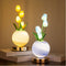 Tulip Artificial Flower Table Lamp with USB Charging