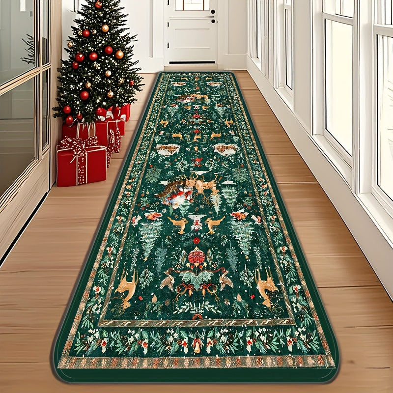 Christmas-themed long rug