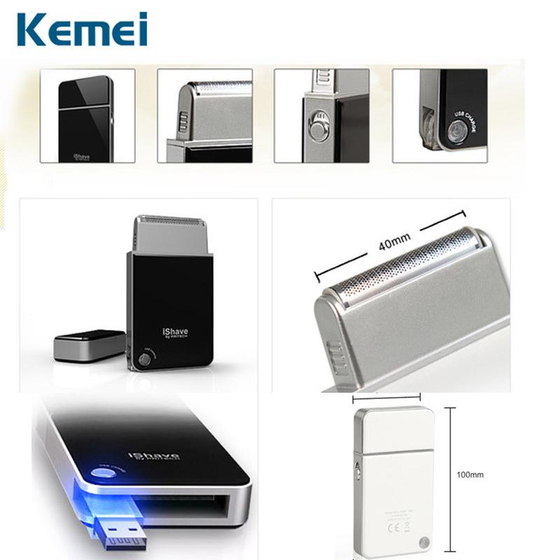 Kemei Mini Portable Men's Electric Shaver USB