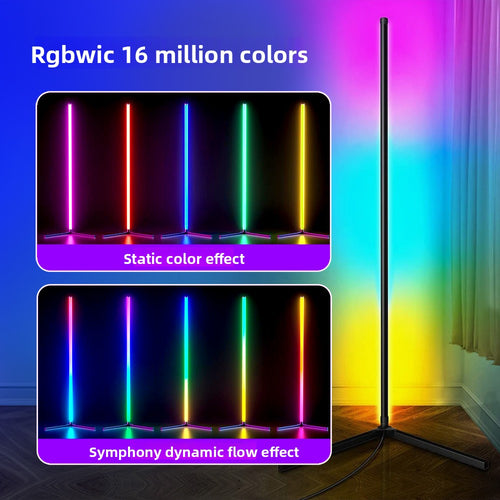 Modular RGBIC LED Floor Lamp with Smart Control