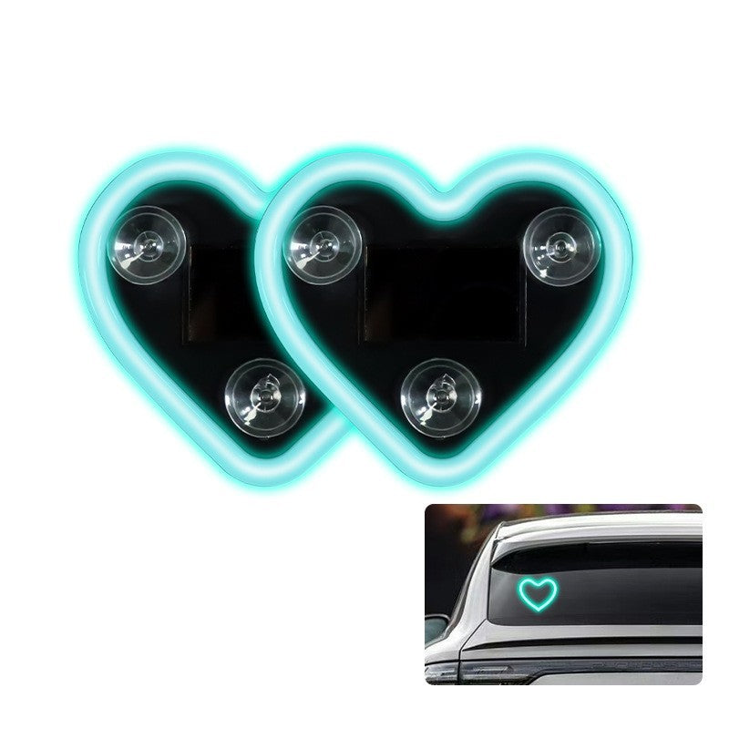 Solar Heart Car Interior Ambient Light