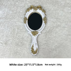 European Resin Handheld Decorative Mirror