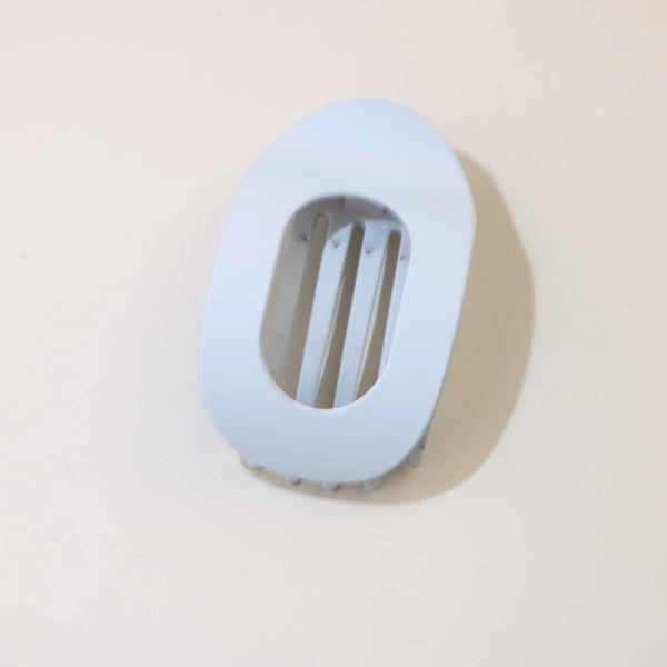 #19 Frosted Light Gray Oval Clip / Individually Packaged