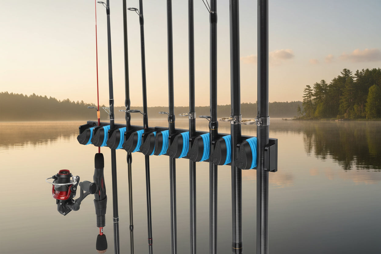 Wall Mounted Fishing Rod Storage Rack