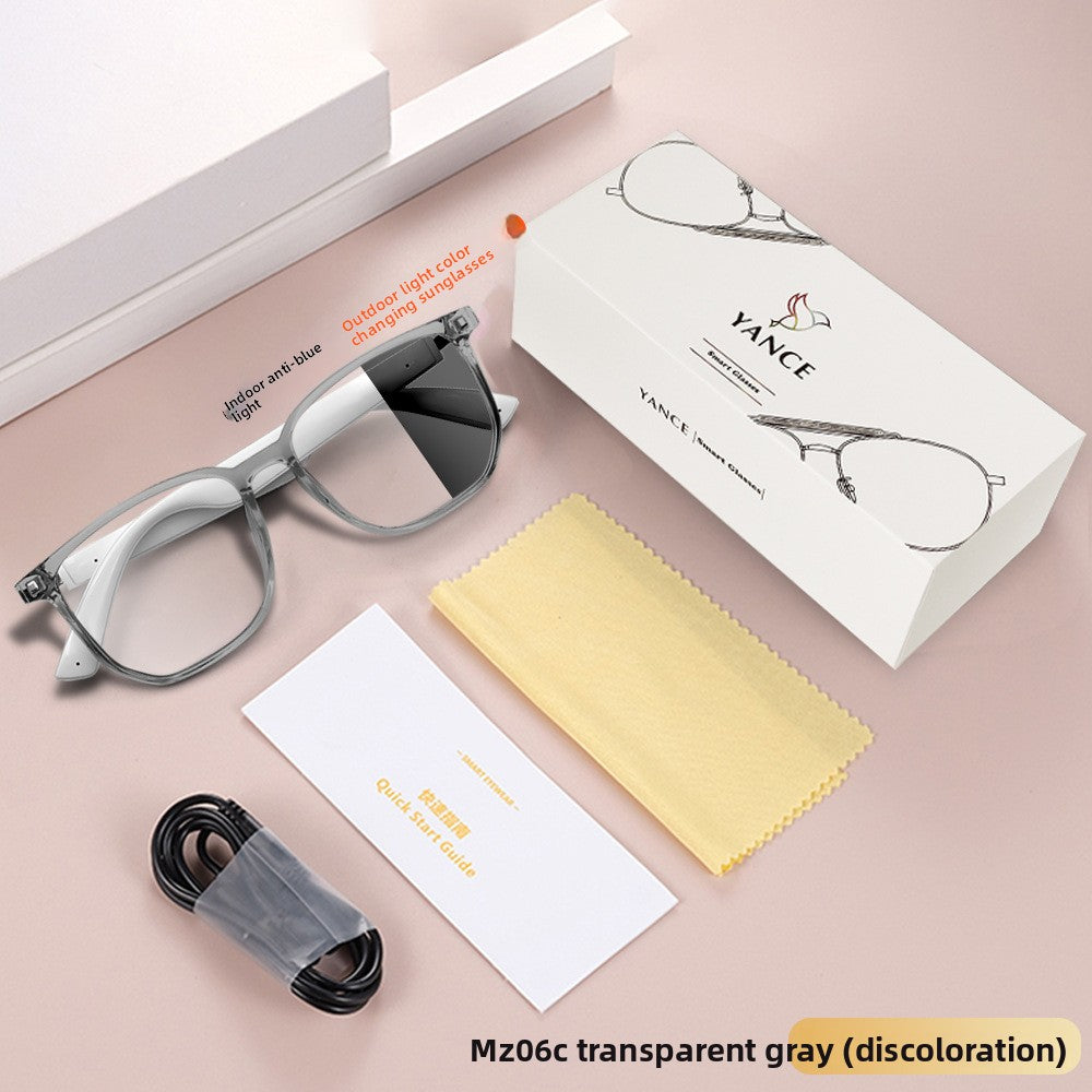 Smart Bluetooth AI Glasses with Photochromic Lenses and Anti-Blue Light