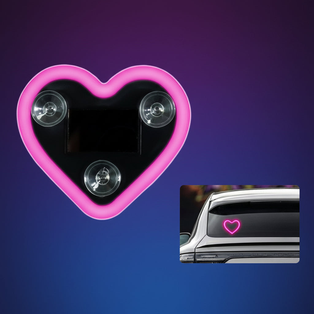 Solar Heart Car Interior Ambient Light