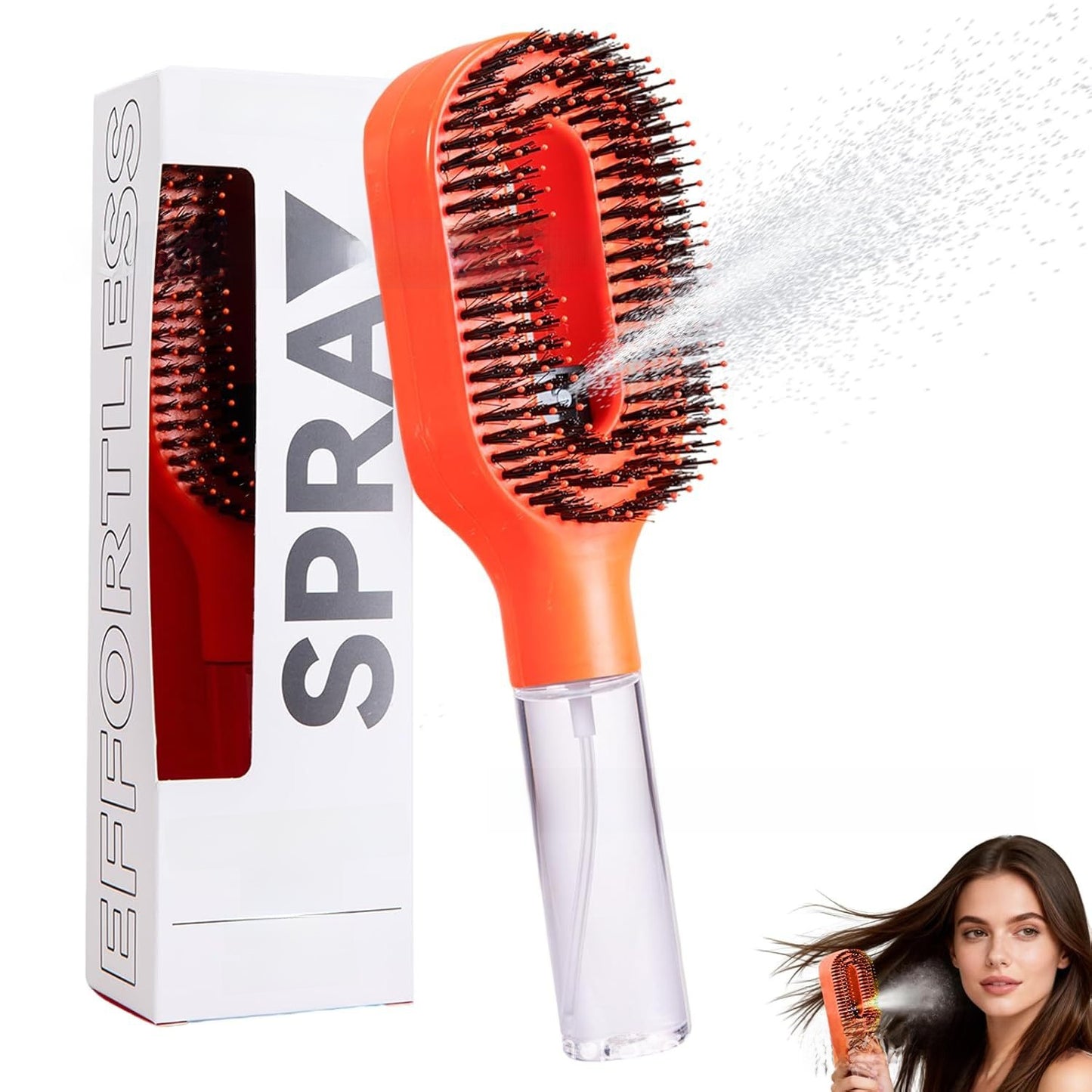 Handheld Hair Detangling Spray Comb