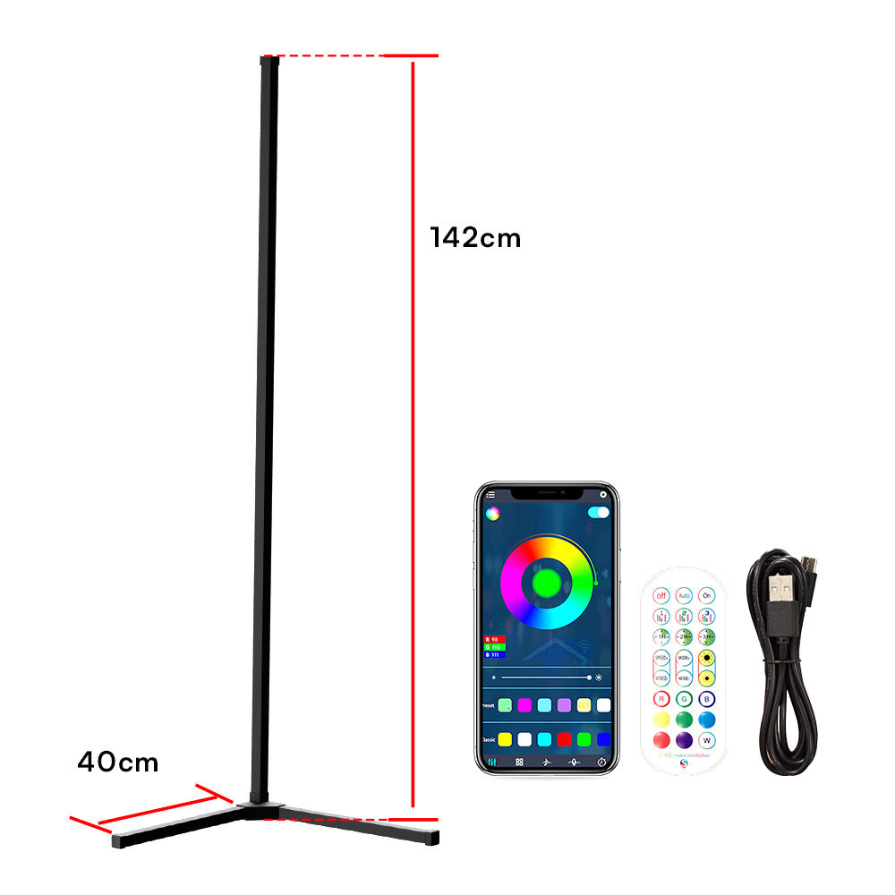 Modular RGBIC LED Floor Lamp with Smart Control