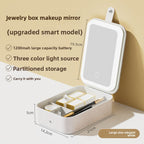 Makeup mirror storage box