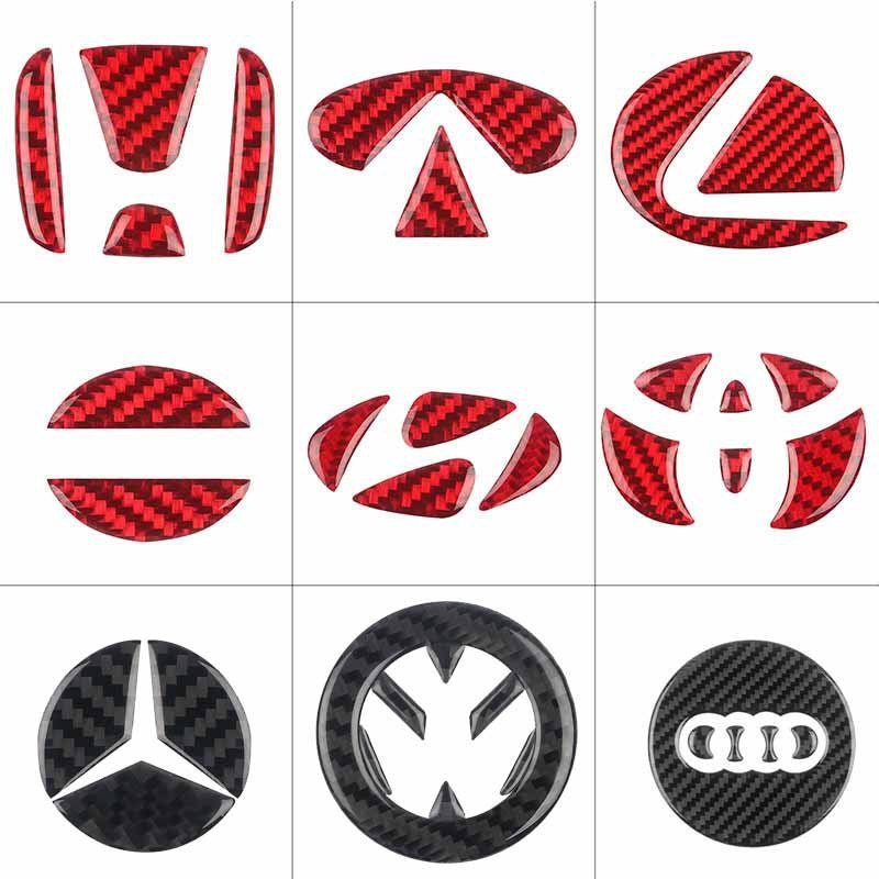 Carbon Fiber Steering Wheel Decorative Sticker