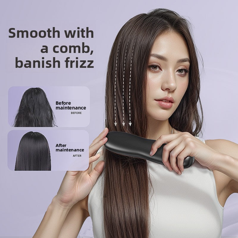 USB Rechargeable Ceramic Hair Straightener with LCD Display
