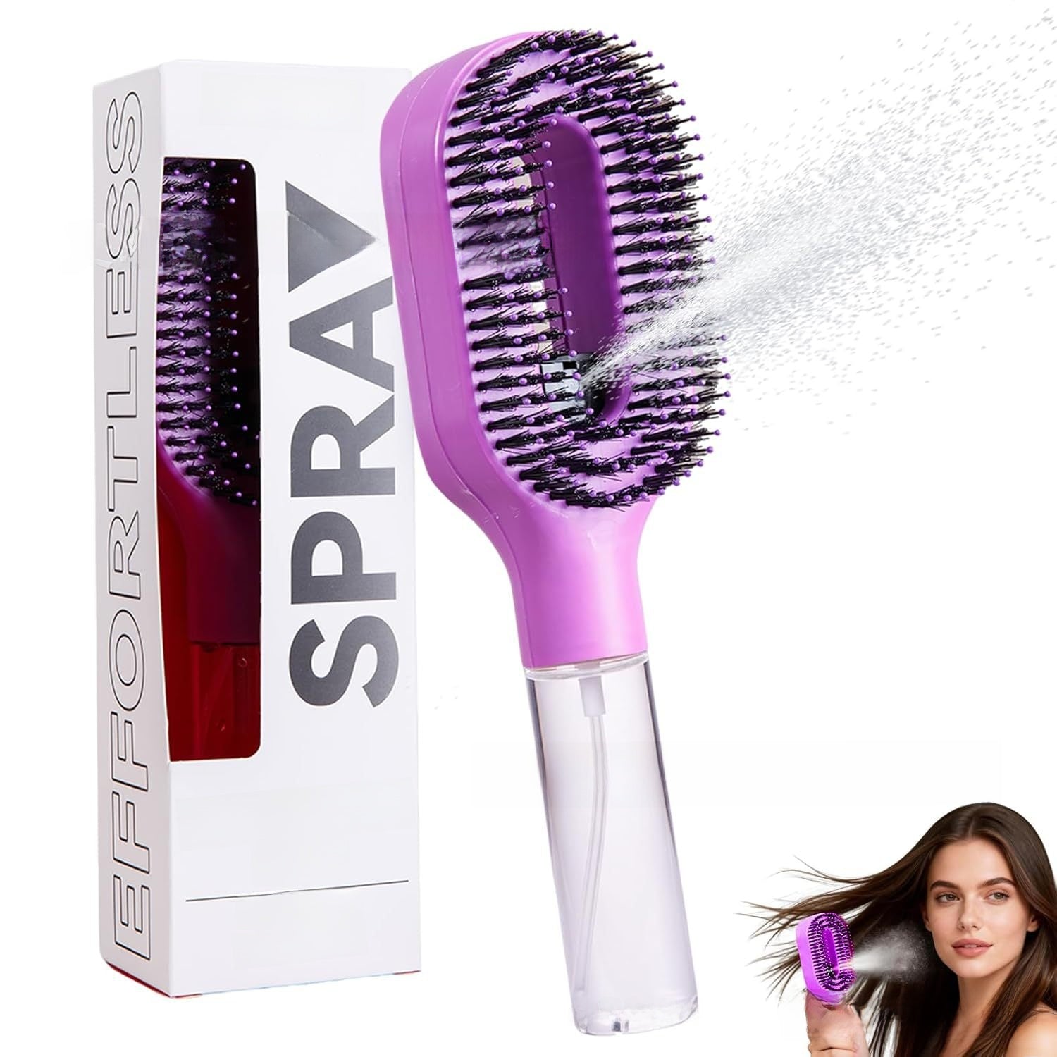 Handheld Hair Detangling Spray Comb