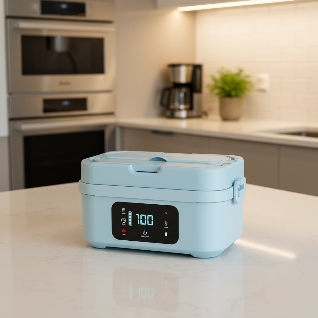 Rechargeable Electric Lunch Box with Stainless Steel Liner