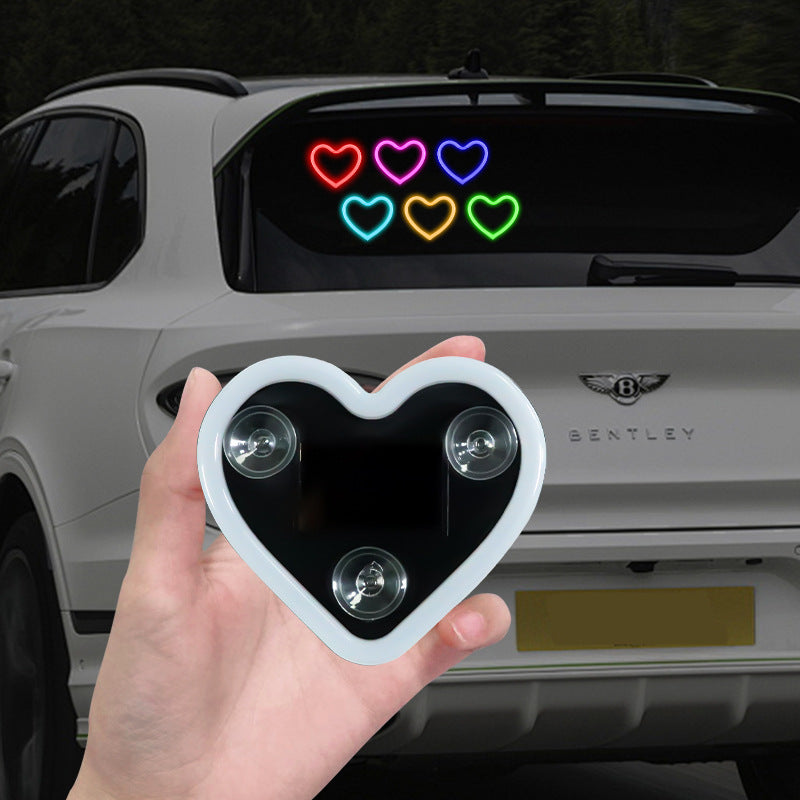 Solar Heart Car Interior Ambient Light