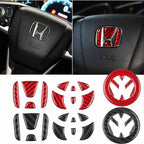 Carbon Fiber Steering Wheel Decorative Sticker