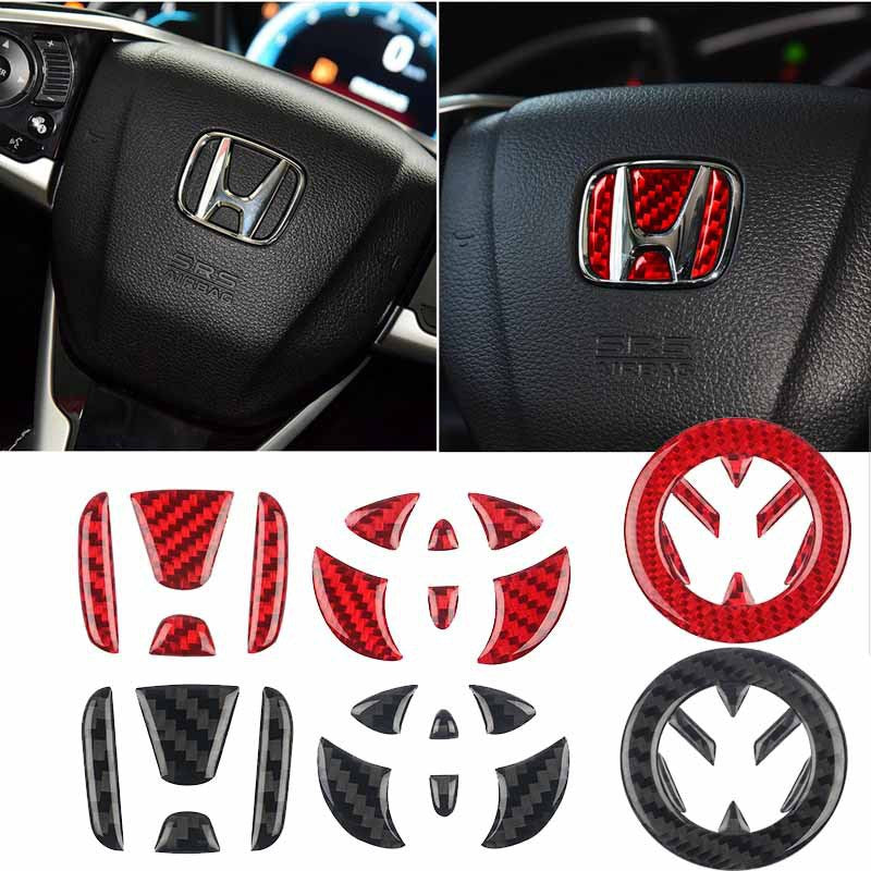 Carbon Fiber Steering Wheel Decorative Sticker