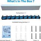 Wall Mounted Fishing Rod Storage Rack