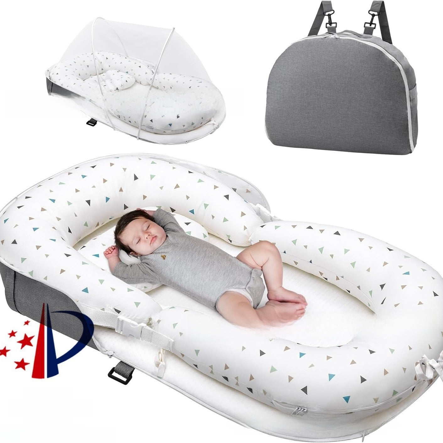 Foldable Portable Baby Bed with Mosquito Net