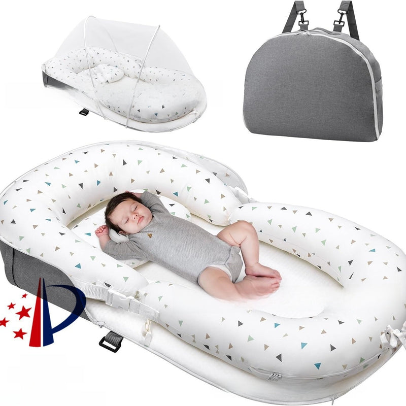 Foldable Portable Baby Bed with Mosquito Net