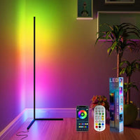 Modular RGBIC LED Floor Lamp with Smart Control