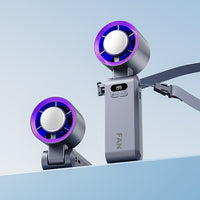 Portable Handheld Fan with Digital Display